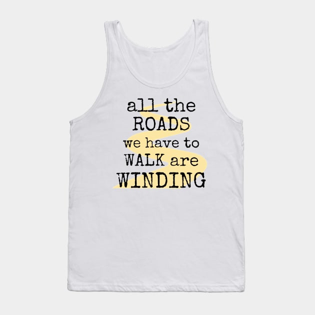 The Roads are Winding Tank Top by THINK. DESIGN. REPEAT.